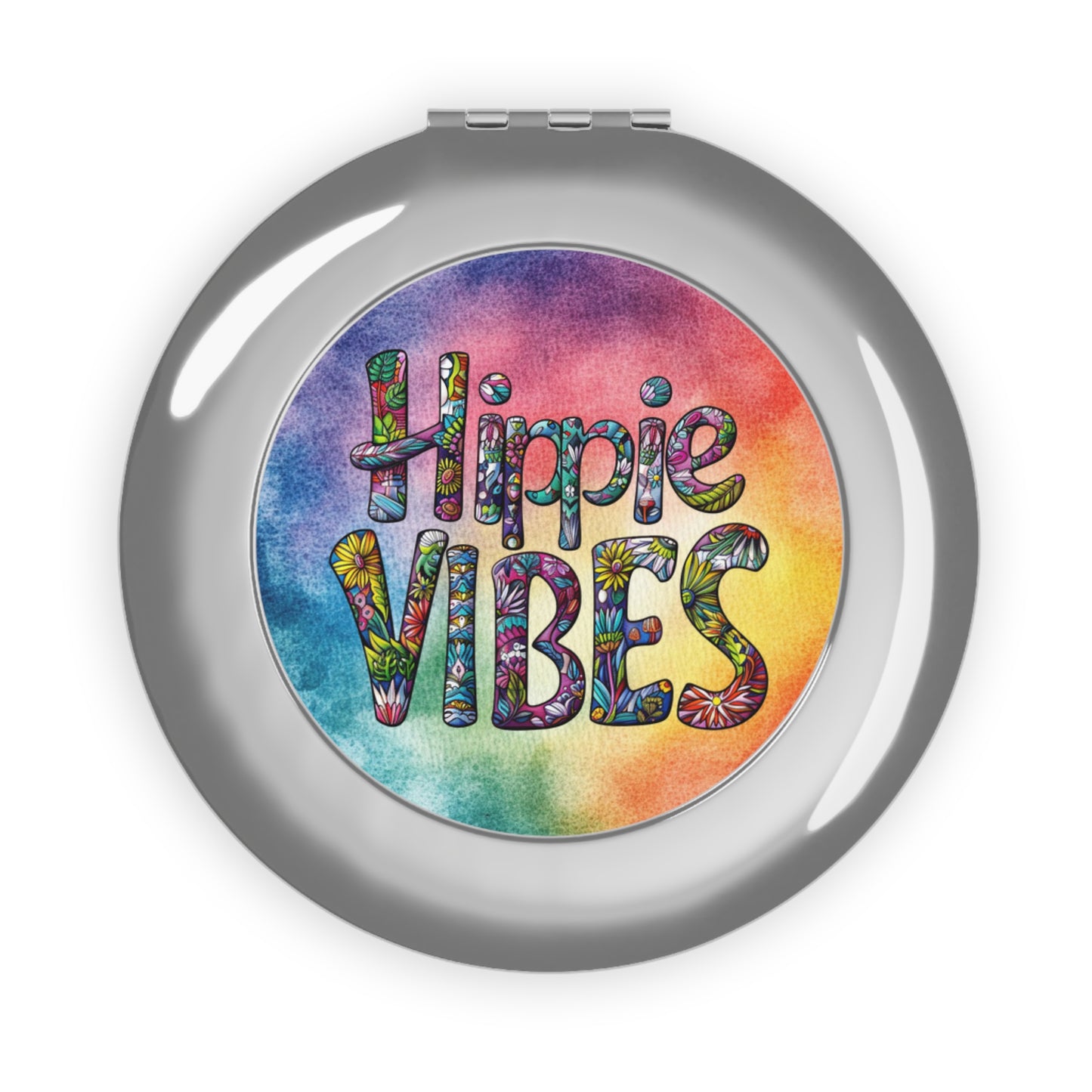 Hippie Vibes Compact Travel Mirror