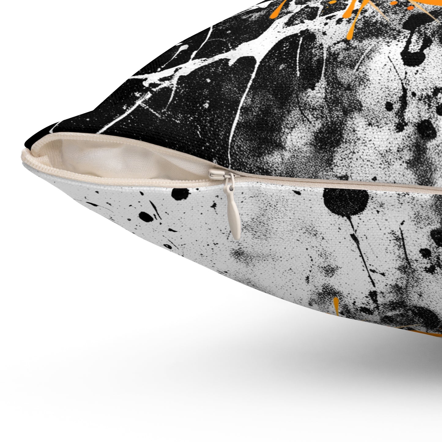 Halloween Theme Spun Polyester Square Pillow, One Monster Eyeball Halloween Decor, Accent for the Holiday, Halloween and Monster Lovers