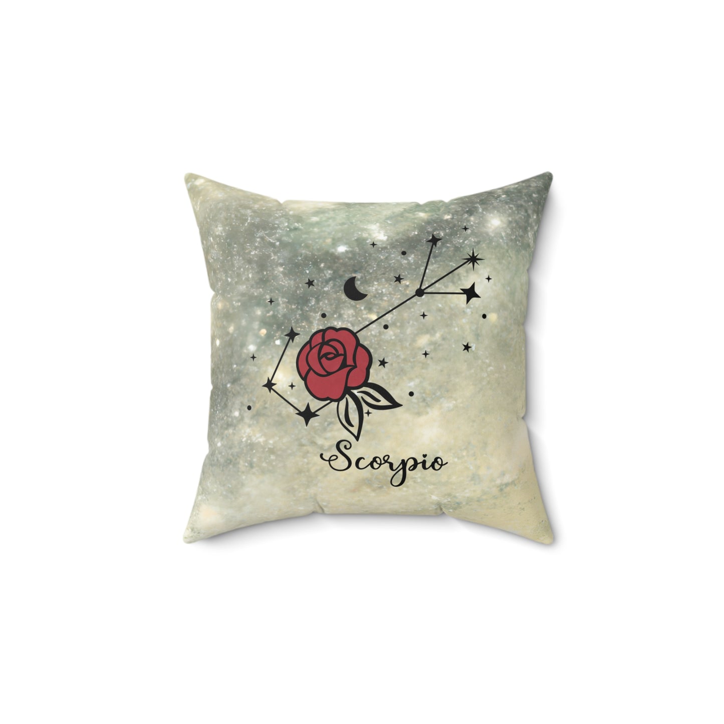 Astrology-Themed Square Pillow - Scorpio Zodiac Decor, Horoscope Gift, Astrology Home Accent, Celestial Throw Pillow, Zodiac Decor