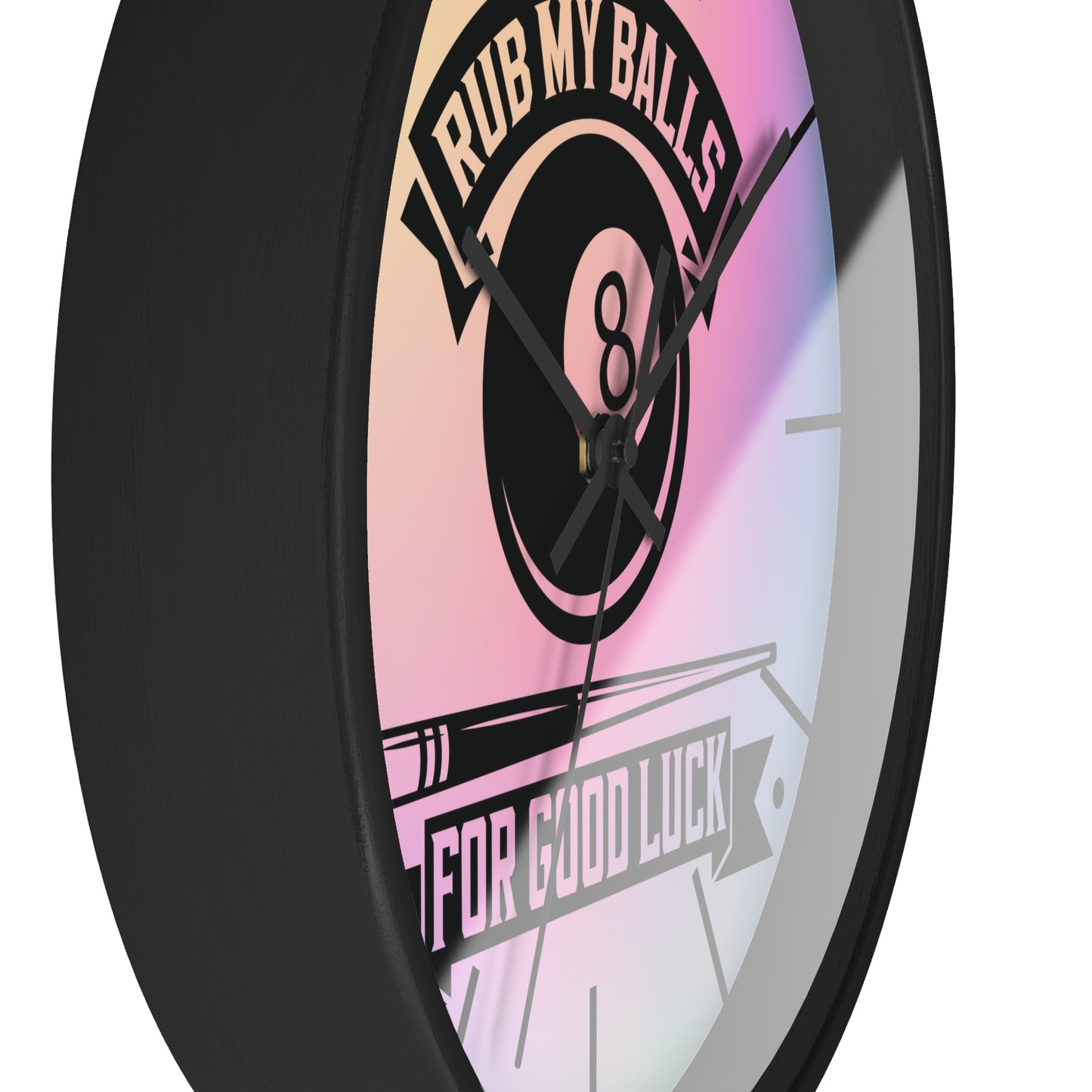 Pool Humor Quote Wall Clock - Game Room Decor Gift