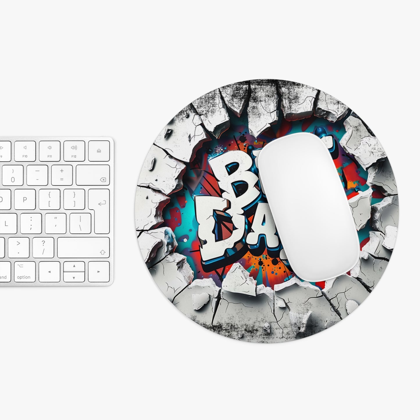 Colorful 'Best Dad' Desk Mouse Pad | Unique Gift for Father's Day, Home Office, Gaming, Desk Accessories, Dad Gift