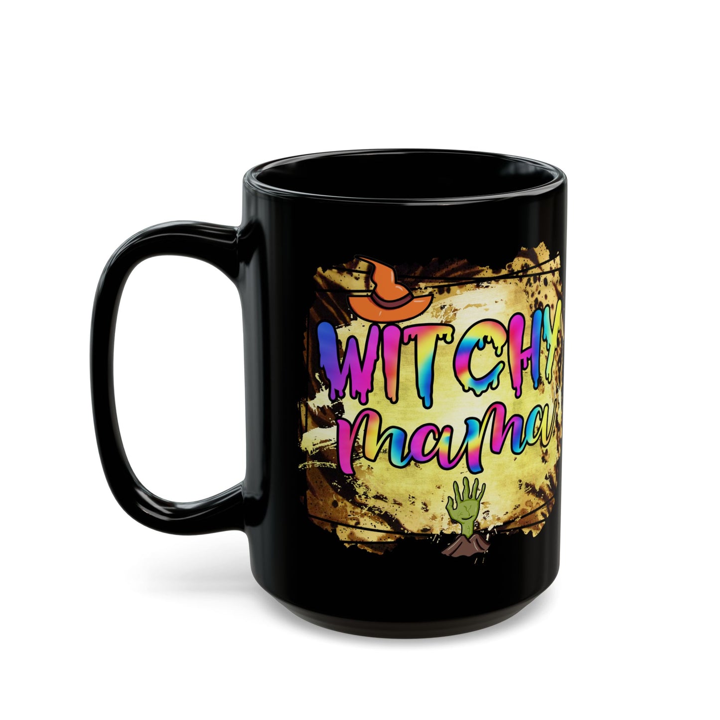 Witchy Mama Mug, Magical Coffee Cup for Moms, Halloween Gift, Boho Style Drinkware, Fun Witchy Mug