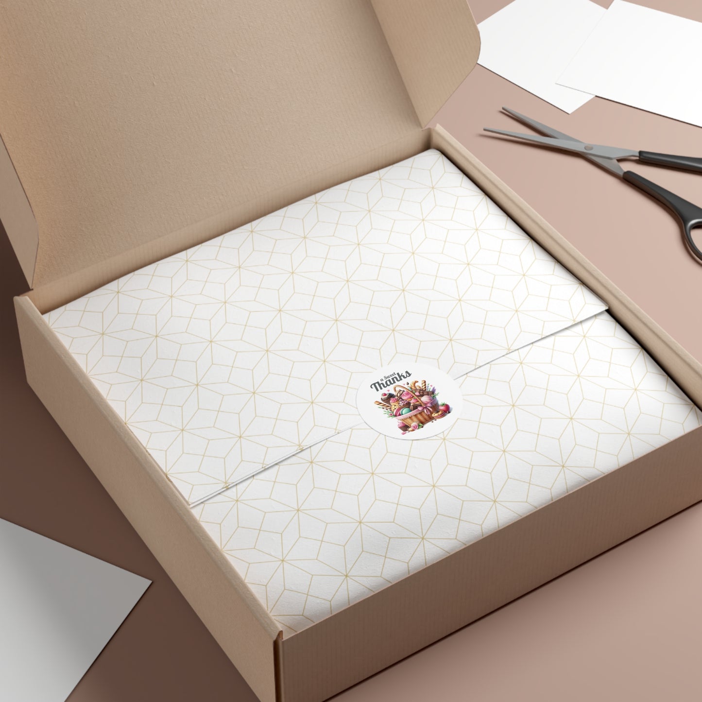 Custom Sweet Thanks Stickers for Events, Wedding Favors, Party Favors, Custom Labels, Gift Wrap