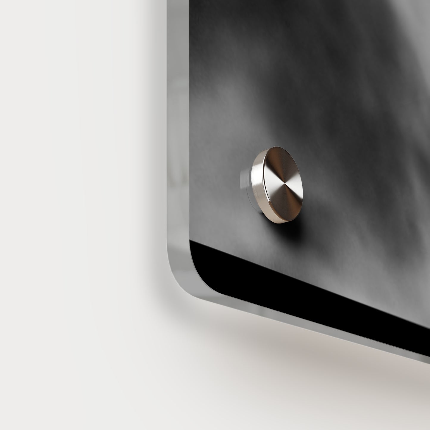 Lively Wolf Acrylic Wall Art Panel - Blue Roses Decor