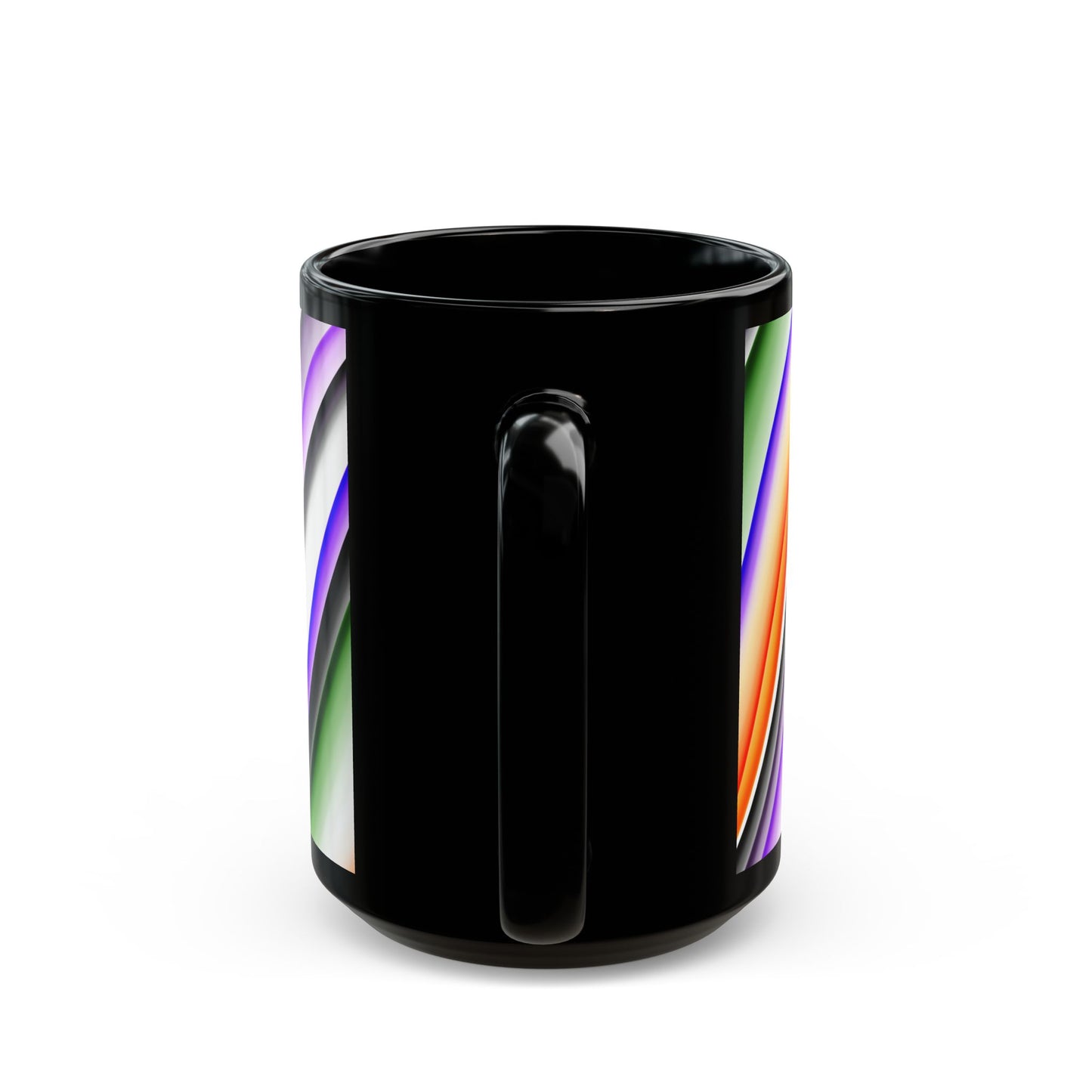 Halloween Theme Black Mug (11oz, 15oz), Cute Halloween Expression, Halloween Lovers, Gnome Lovers, Coffee, Tea, Hot Chocolate Lovers Gift Idea