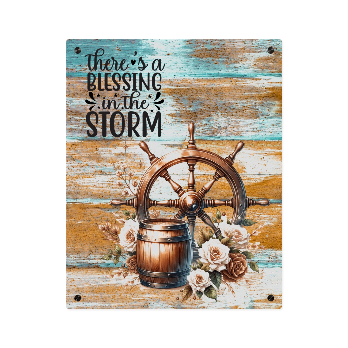 Nautical Blessings Acrylic Wall Art Panel - Inspiring Home Decor