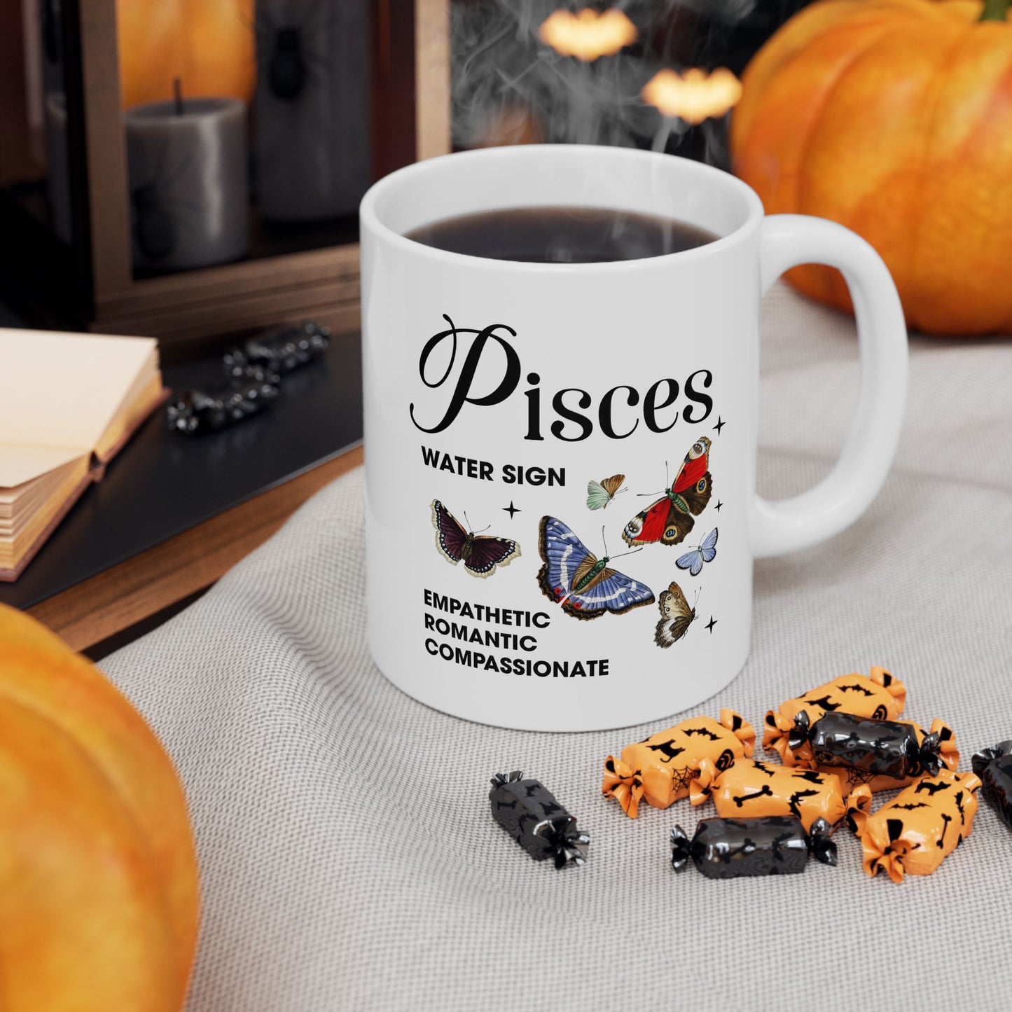Pisces Zodiac Ceramic Mug (11oz & 15oz) – Astrology Gift for Horoscope Lovers