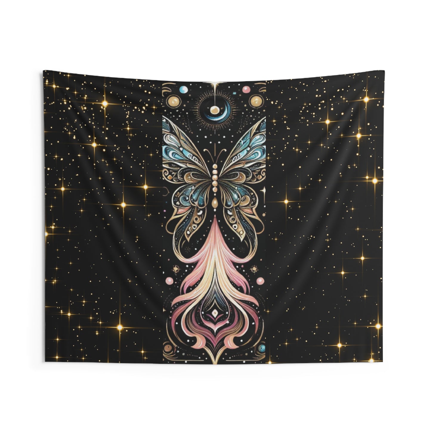 Celestial Butterfly Wall Tapestry - Dreamy Room Decor, Bohemian Wall Art, Unique Gift, Magical Home Decoration, Stunning Bedroom Accent