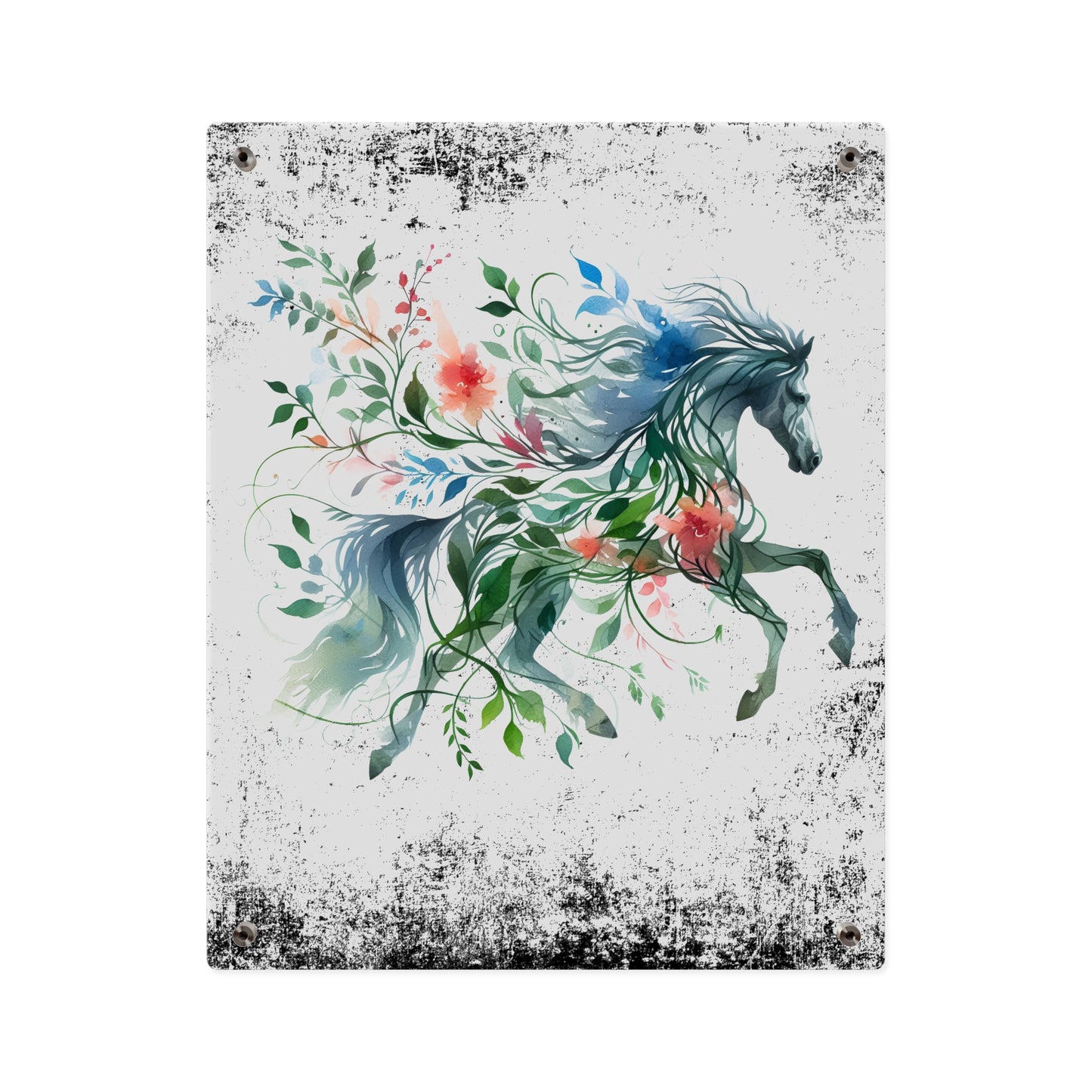 Whimsical Horse Acrylic Wall Art Panel – Nature-Inspired Home Decor