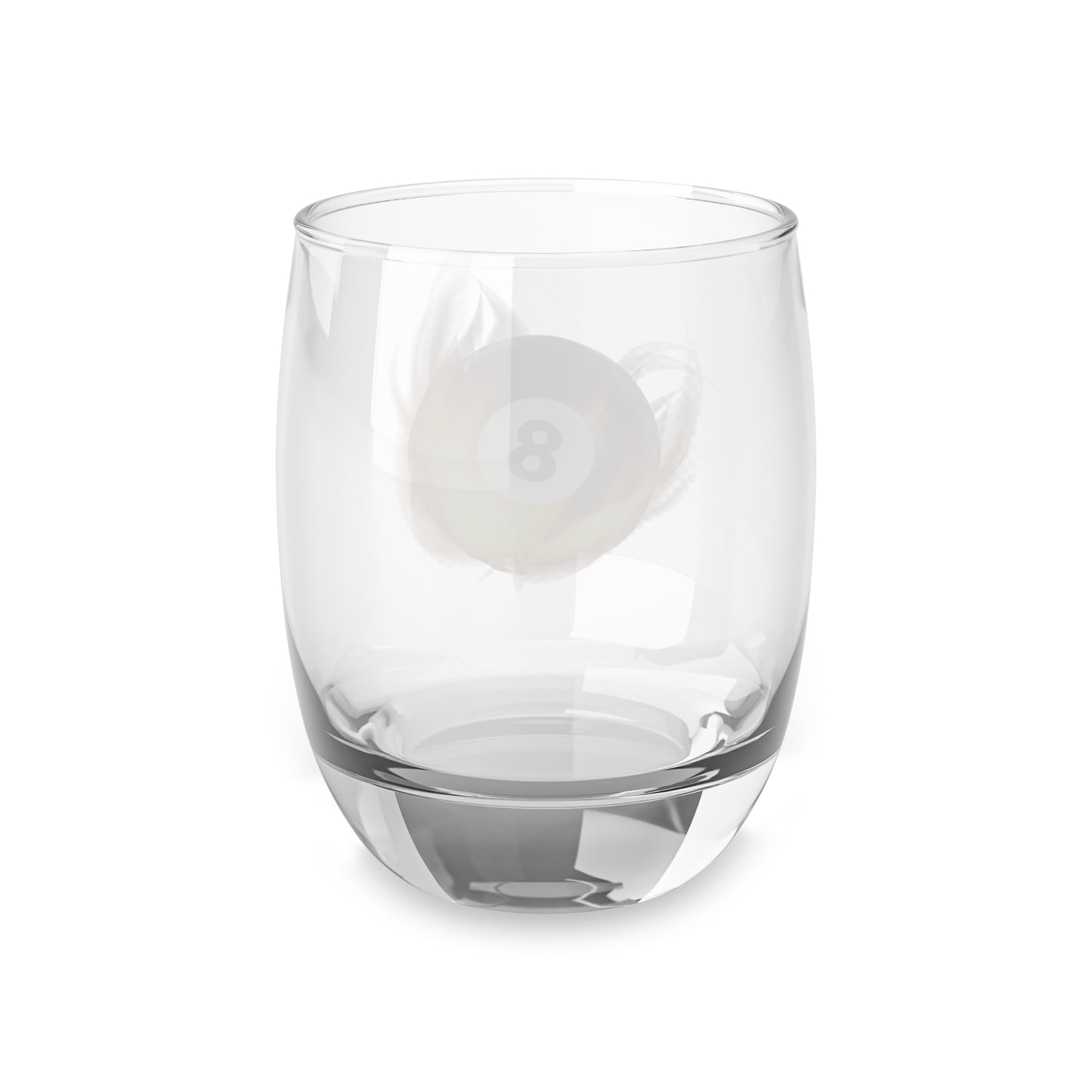 Flaming 8-Ball Whiskey Glass 6oz - Novelty Rocks Glass for Pool Players & Bar Gifts