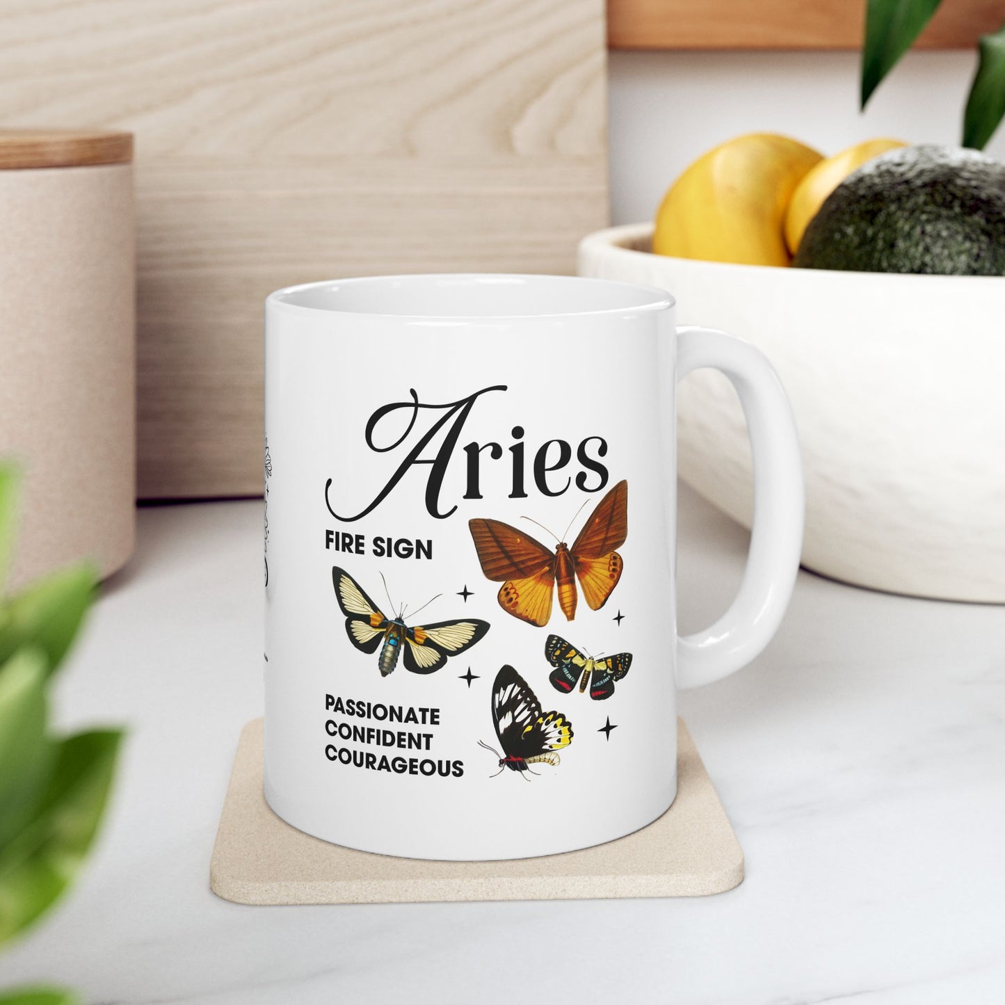 Zodiac Aries Ceramic Coffee Mug (11oz, 15oz) - Astrology Gift for Star Sign Lovers