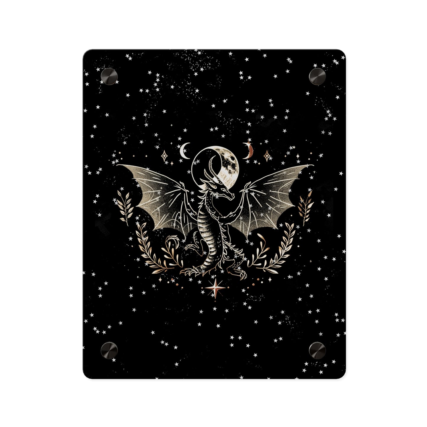 Mystical Dragon Acrylic Wall Art Panel - Celestial Home Decor