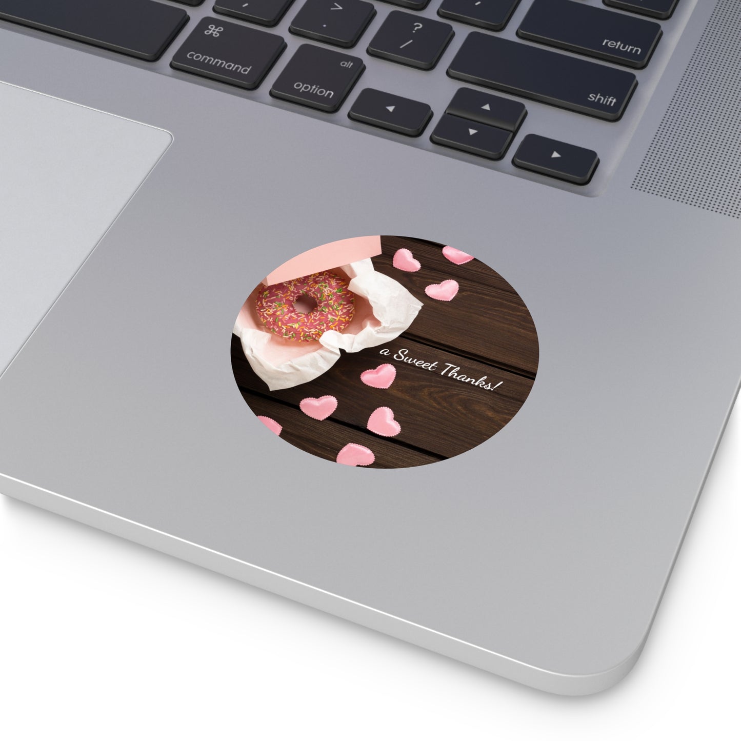 Thank You Round Vinyl Stickers, Sweet Thanks Stickers, Wedding Favor Stickers, Love & Gratitude Labels, Heart Celebration Decals