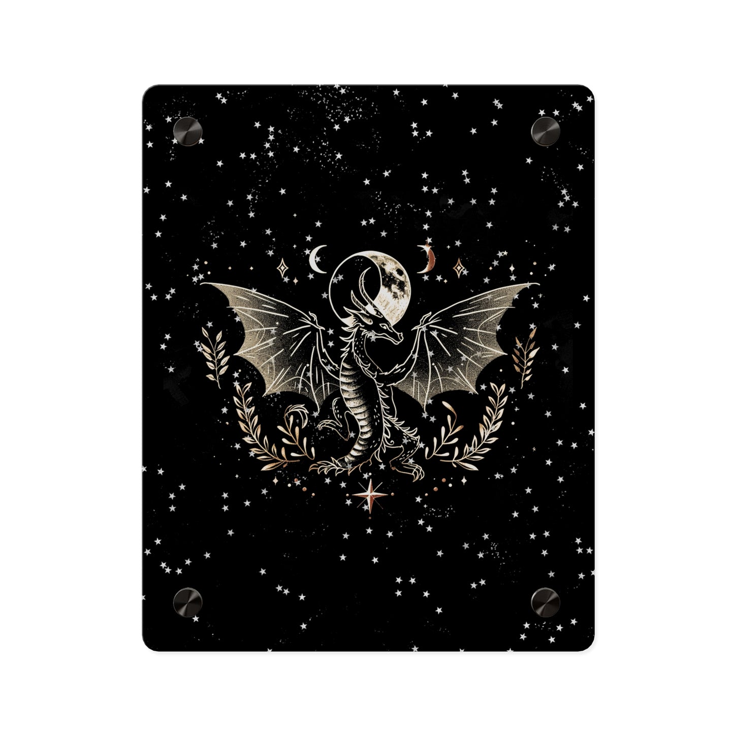 Mystical Dragon Acrylic Wall Art Panel - Celestial Home Decor