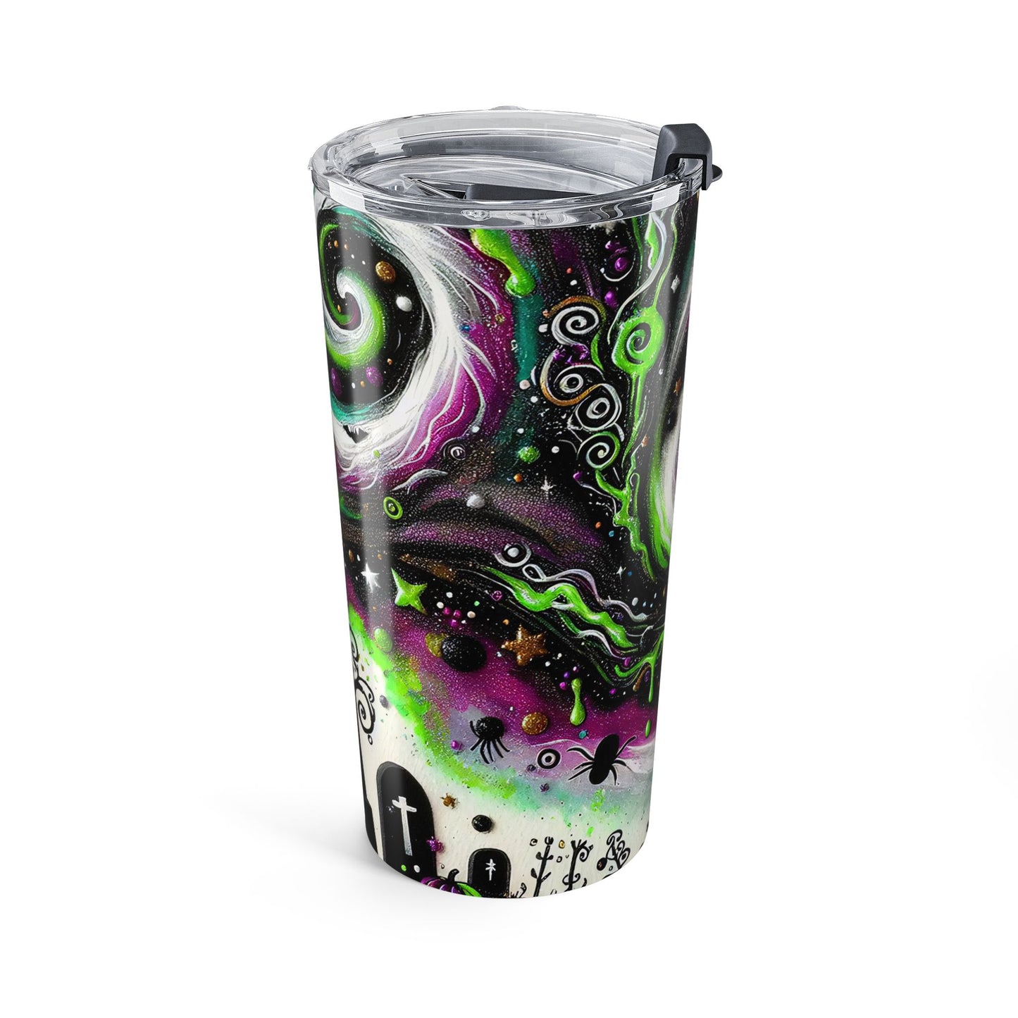 Spooky Galaxy Tumbler 20oz - Cosmic Witchy Halloween Gift