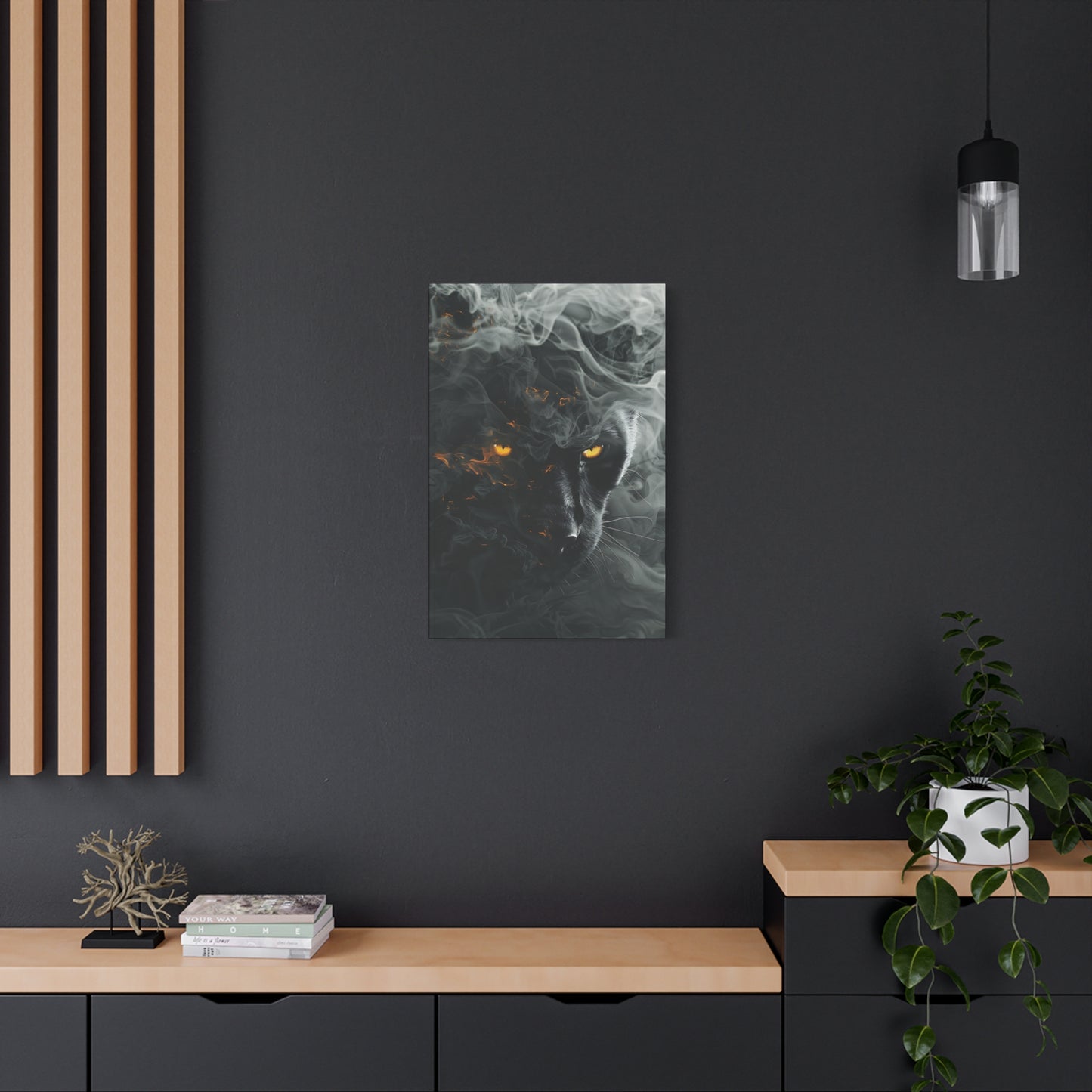 Mystical Panther Canvas Wall Art - 1.25" Stretched Wall Decor