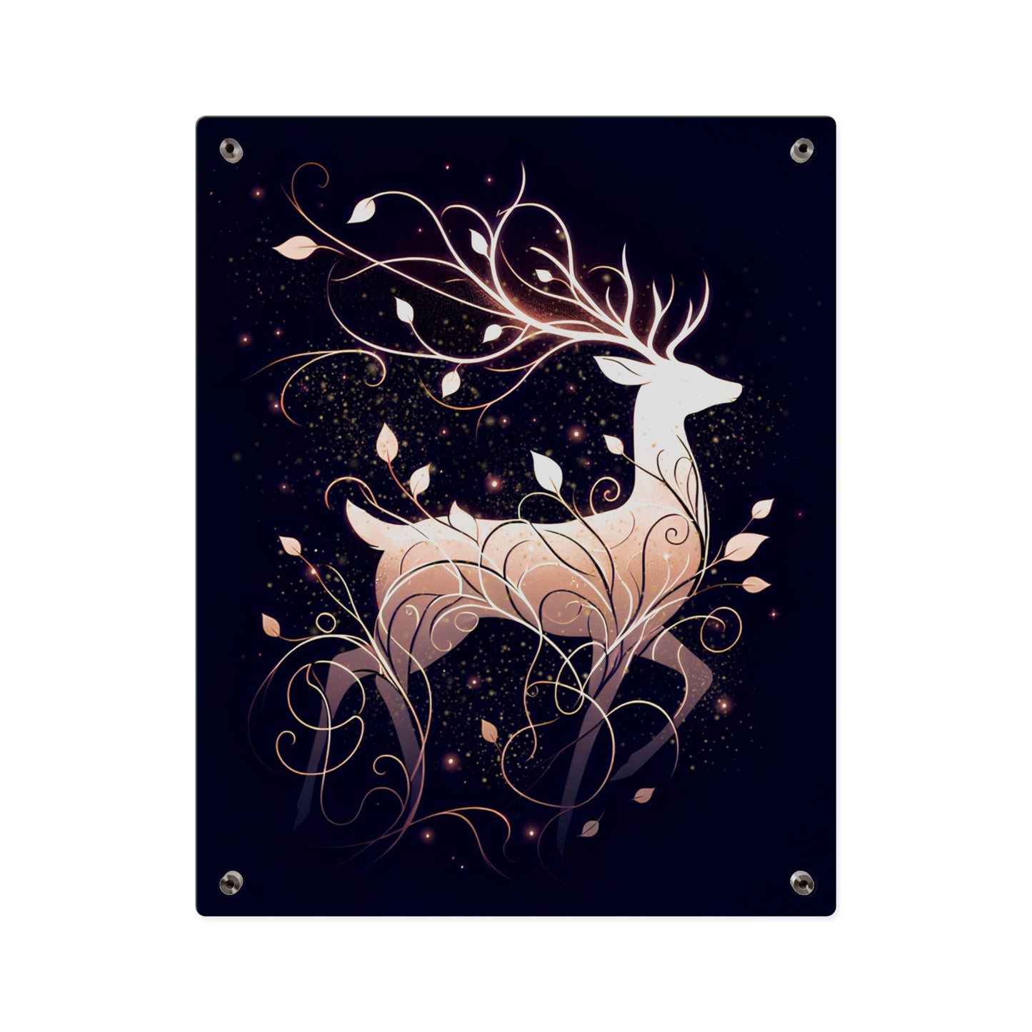Elegant Deer Acrylic Wall Art Panel - Nature-Inspired Home Decor