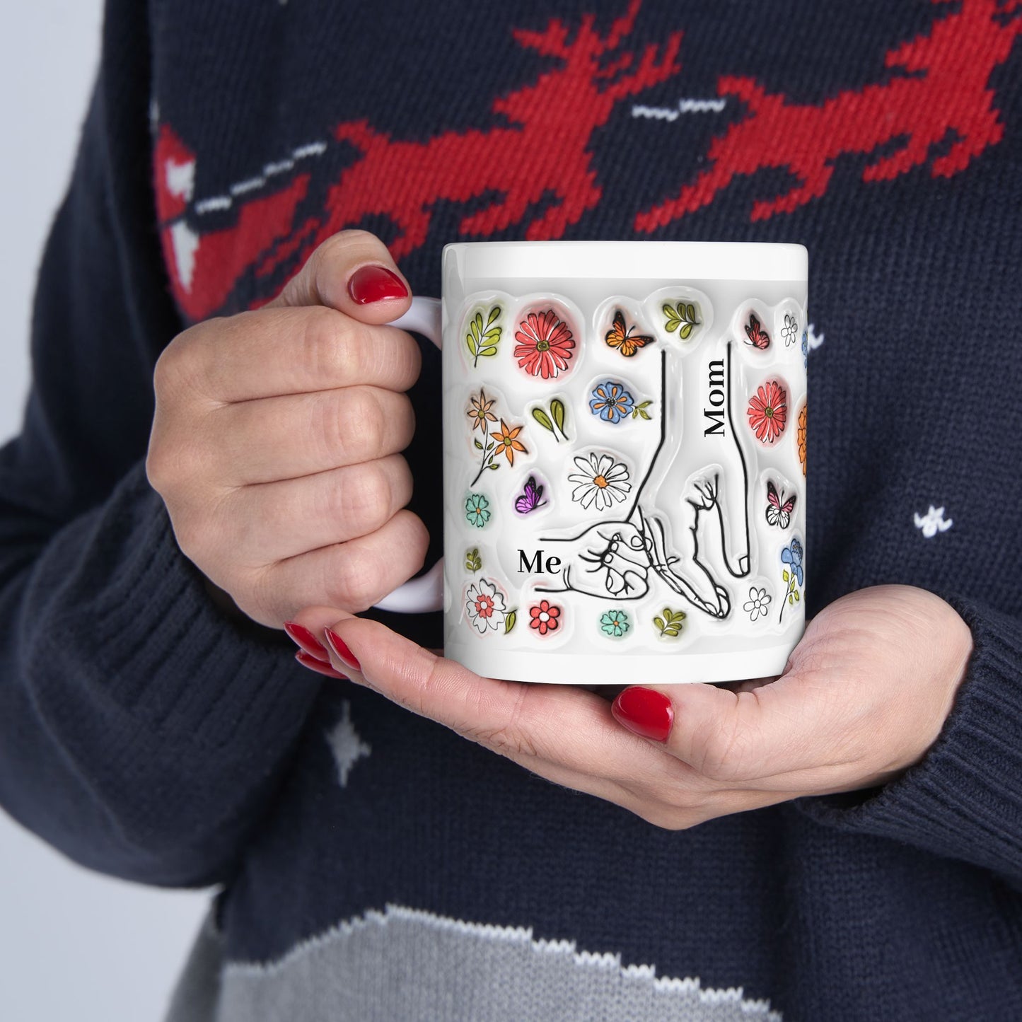 Floral Ceramic Mug for Mom - 11oz & 15oz