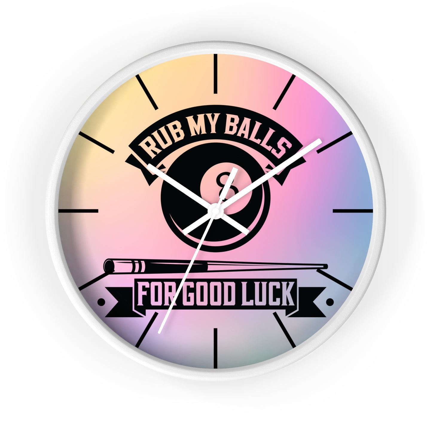Pool Humor Quote Wall Clock - Game Room Decor Gift