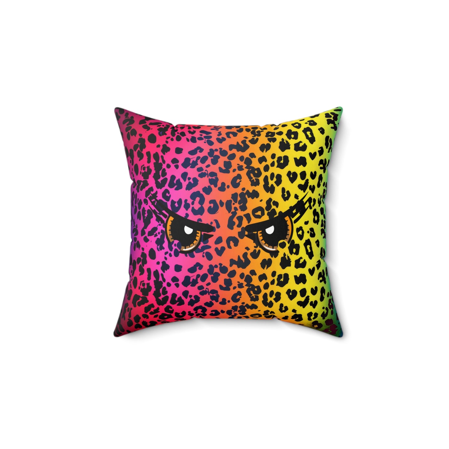 Animal Print with Eyes Decor Spun Polyester Square Pillow, Accent for Any Room, Great Housewarming or Any Occasion Gift Idea for Anyone