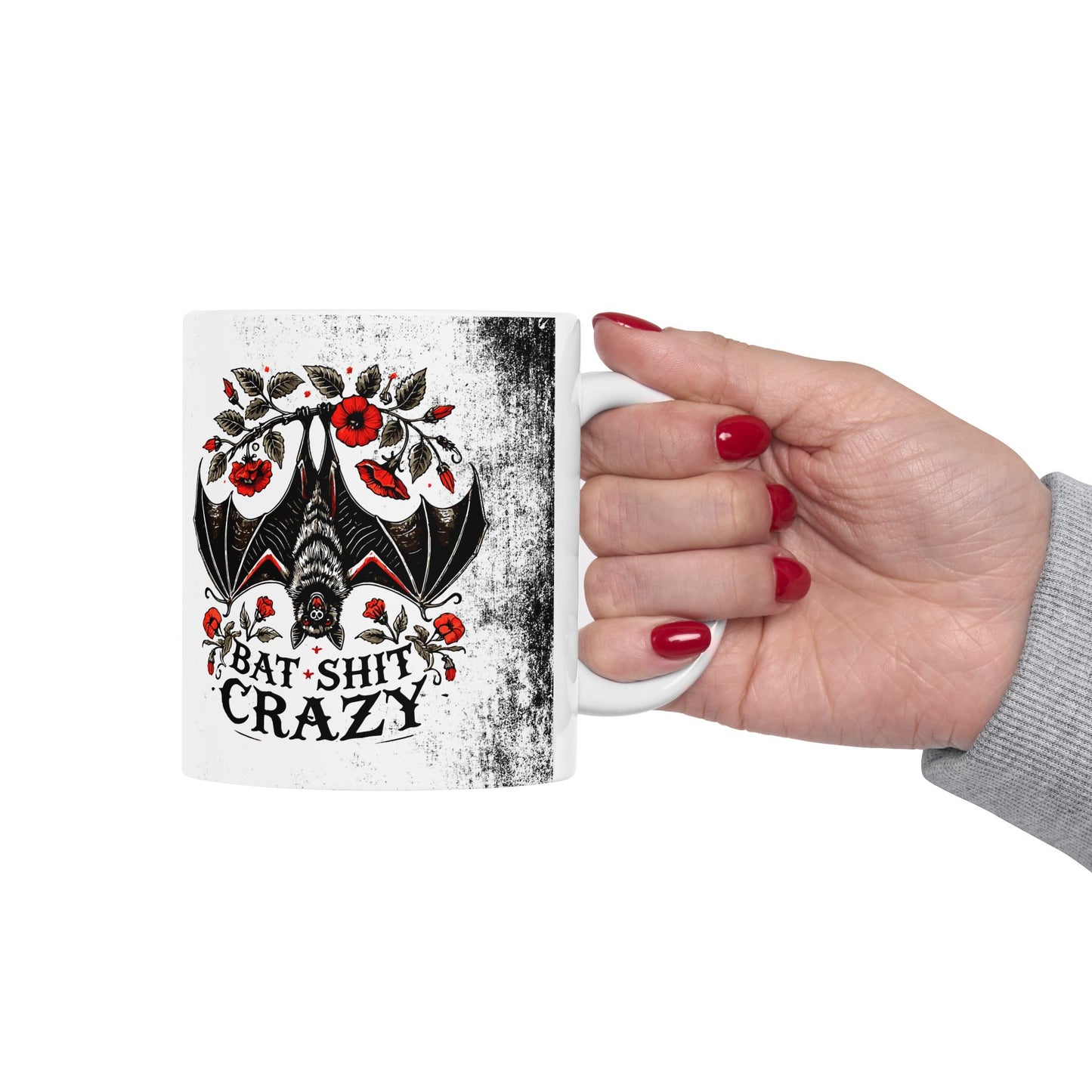 Ceramic Mug - "Baby, I'm Bat Crazy" - Gothic Coffee Mug (11oz, 15oz)
