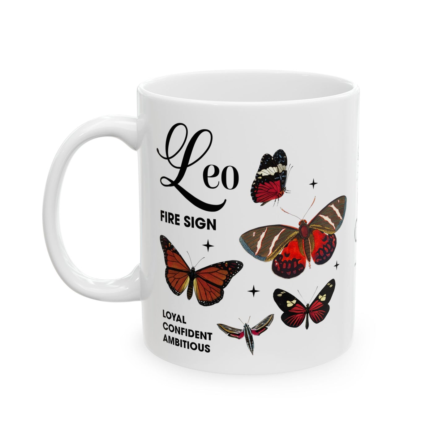 Leo Zodiac Ceramic Mug - Strength & Passion - 11oz/15oz Coffee Cup