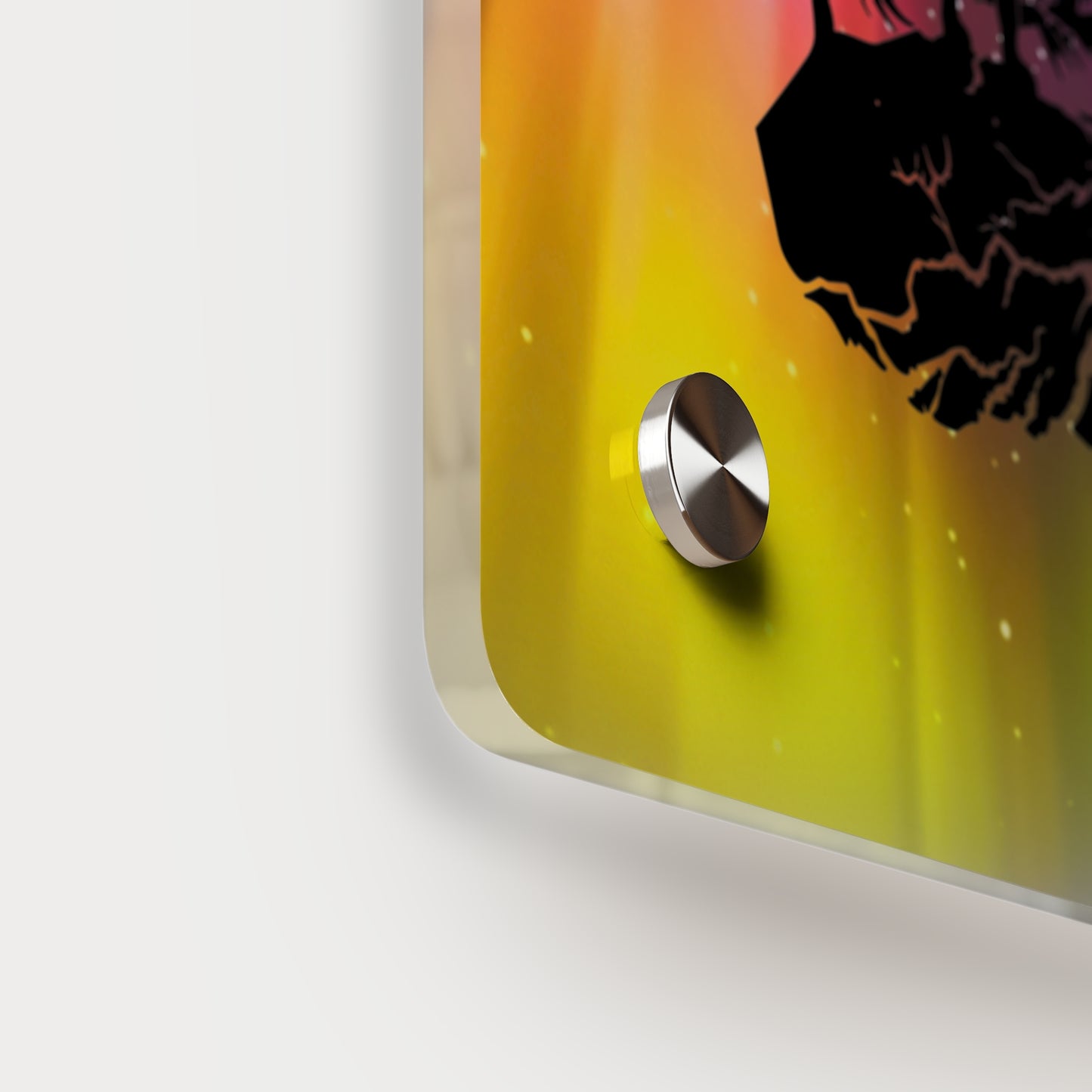 Acrylic Wall Art Panel - Inspirational Quote 'I Decide My Vibe' Hiking Scene