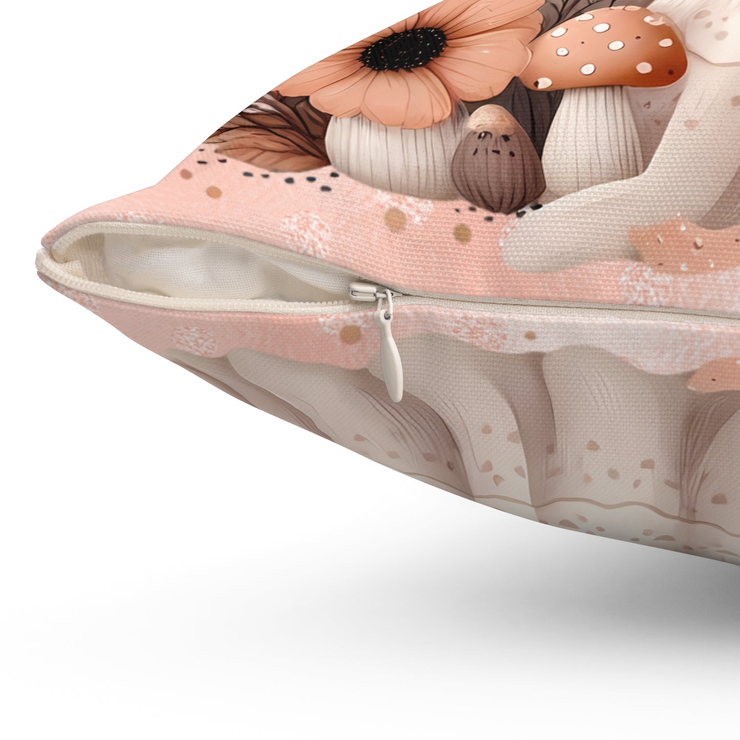 Whimsical Ghost and Mushroom Pillow, Cute Halloween Decor, Cozy Home Accent, Fall Vibes, Sofa Cushion, Spooky Cute