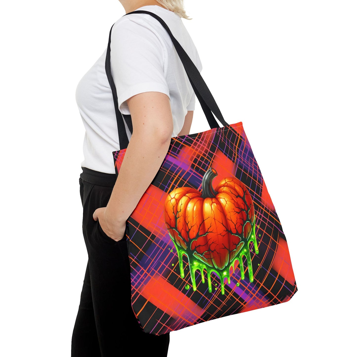 Fashionable Halloween Theme Tote Bag (AOP), Stylish For Everyday, Perfect Tote Bag for Halloween Lovers,  For Anyone