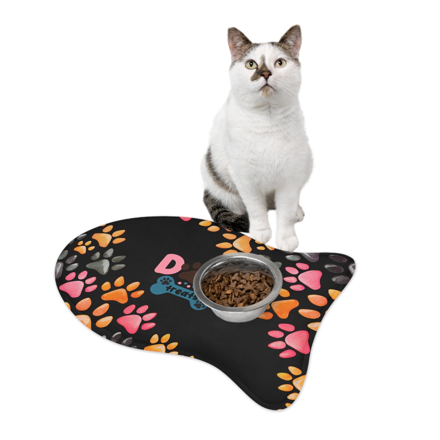 Stylish Pet Feeding Mats - Perfect for Dog Lovers, Cute Paw Print Design, Dog Feeding Station, Pet Accessories, Home Decor