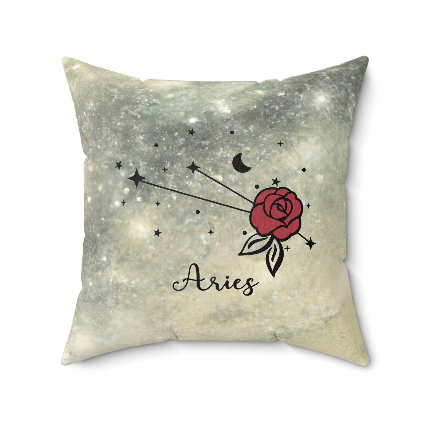 Celestial Theme Zodiac Aries Throw Pillow - Astrology Enthusiasts