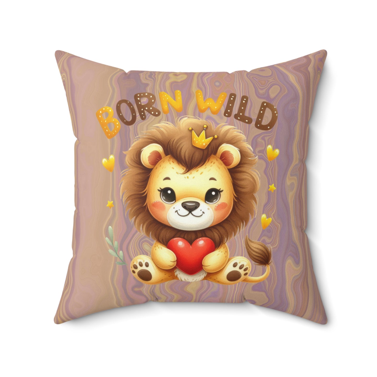 Wildly Cute Lion Pillow - Perfect for Kids’ Rooms, Nursery Decor, Birthday Gifts, Playroom Accents, Animal Lovers