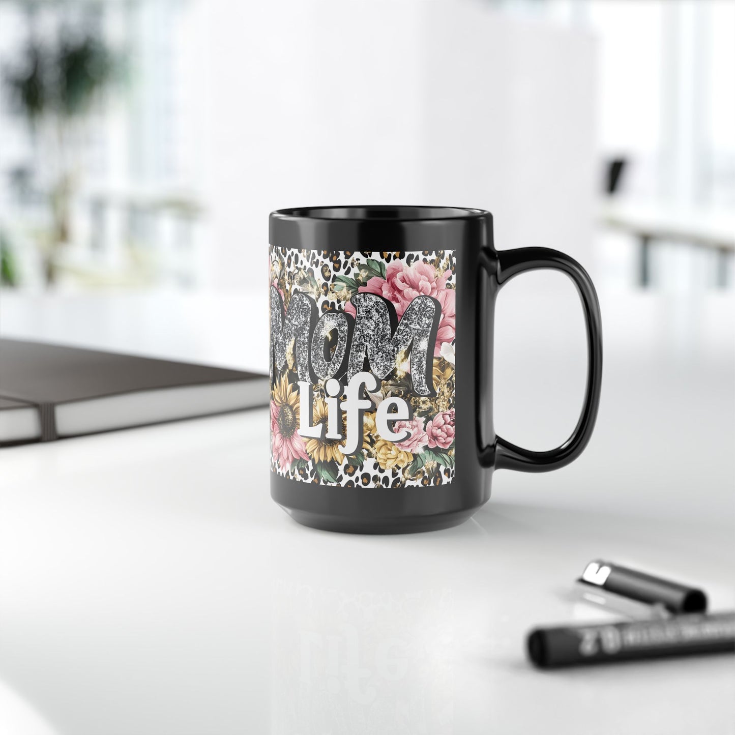 Floral Mom Life Mug, 11oz & 15oz