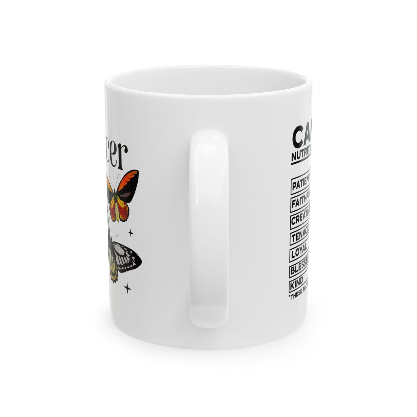Cancer Zodiac Ceramic Mug – Empowering Design for Zodiac Lovers