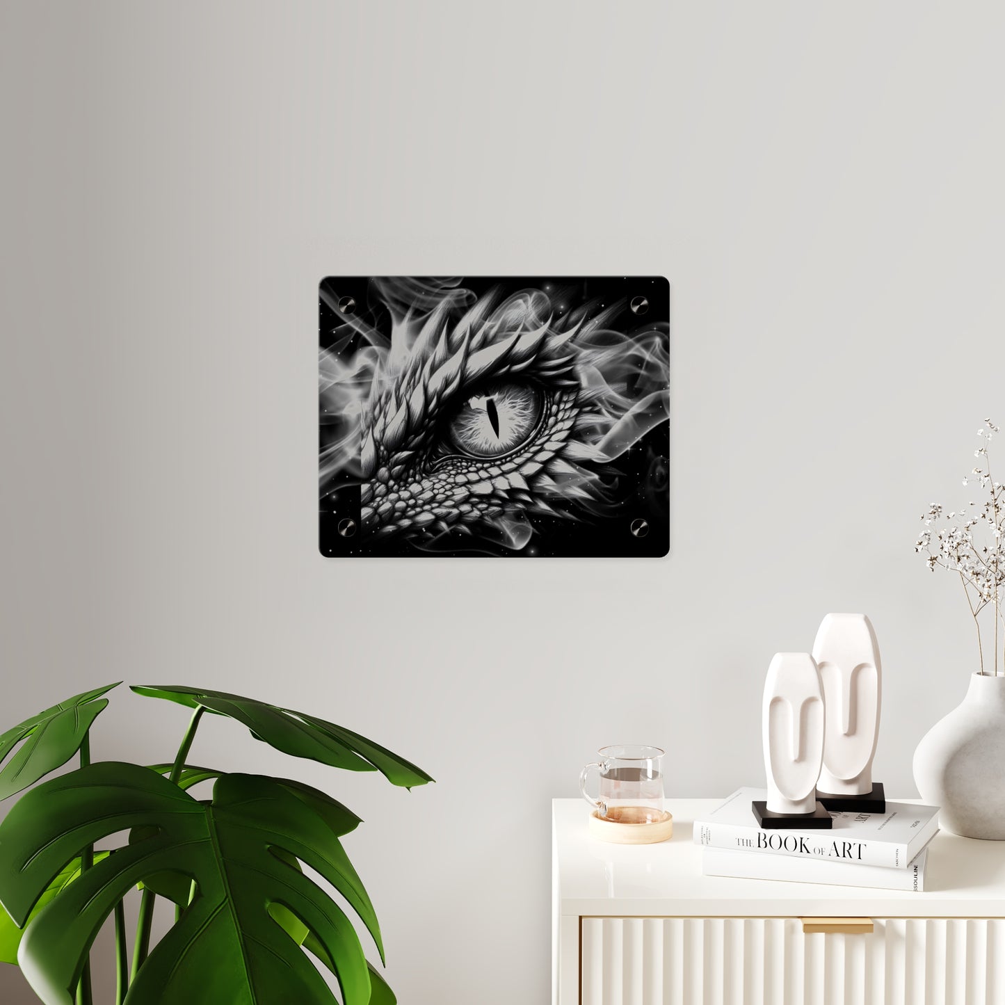 Mystical Dragon Eye Acrylic Wall Art Panels - Home Decor for Fantasy Lovers