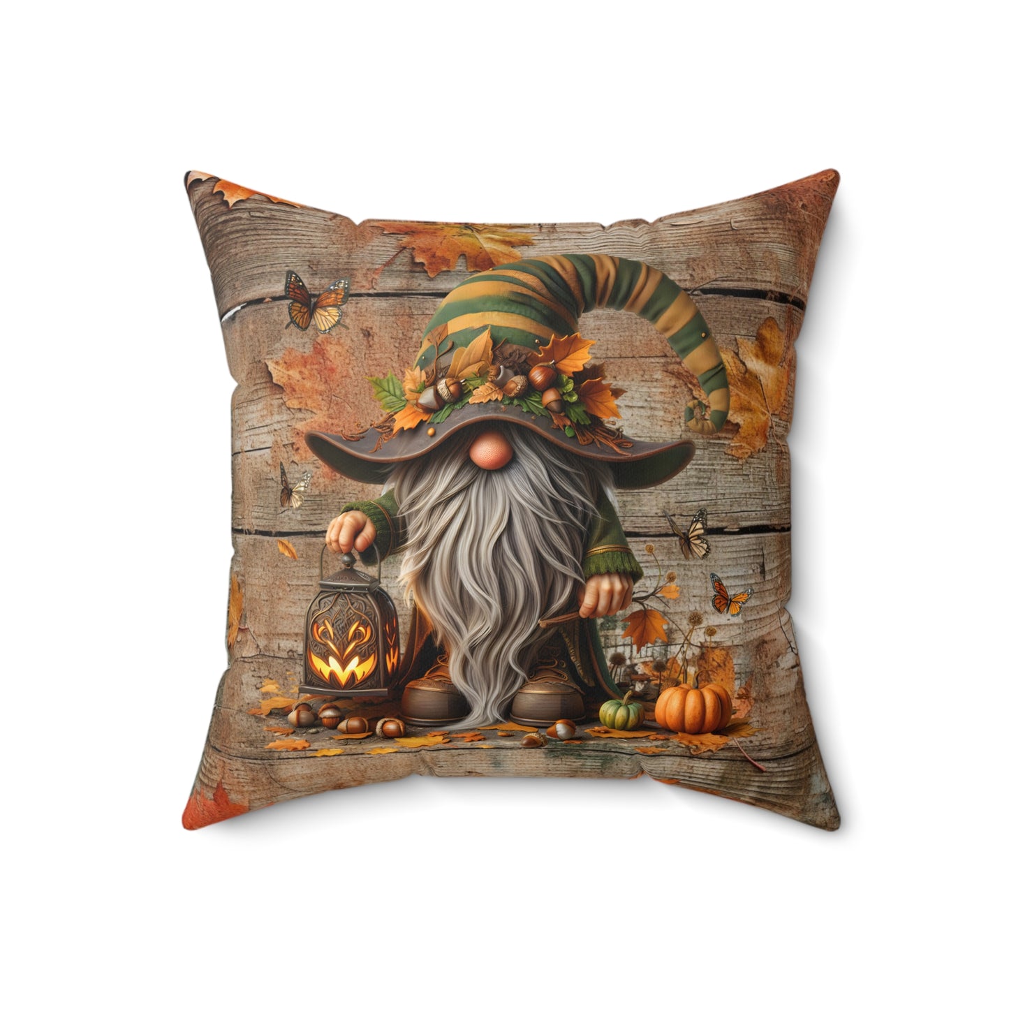Autumn Gnome Pillow | Fall Decor, Cozy Home Accents, Seasonal Gift, Halloween Decor, Gnome Lover Gift