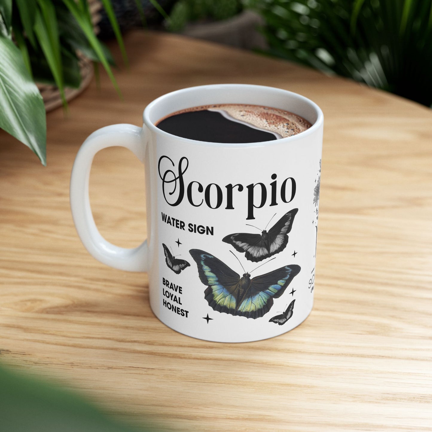 Scorpio Zodiac Ceramic Mug - Astrology Gift for Horoscope Lovers