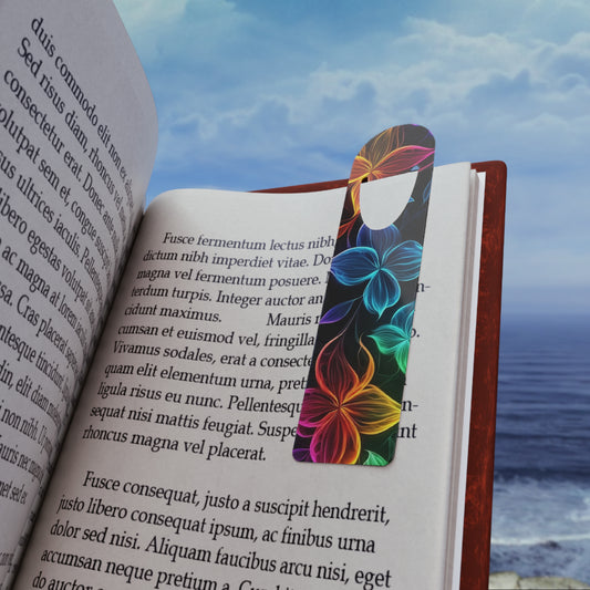 Colorful Neon Floral Decorative Bookmark - Perfect Gift for Book Lovers
