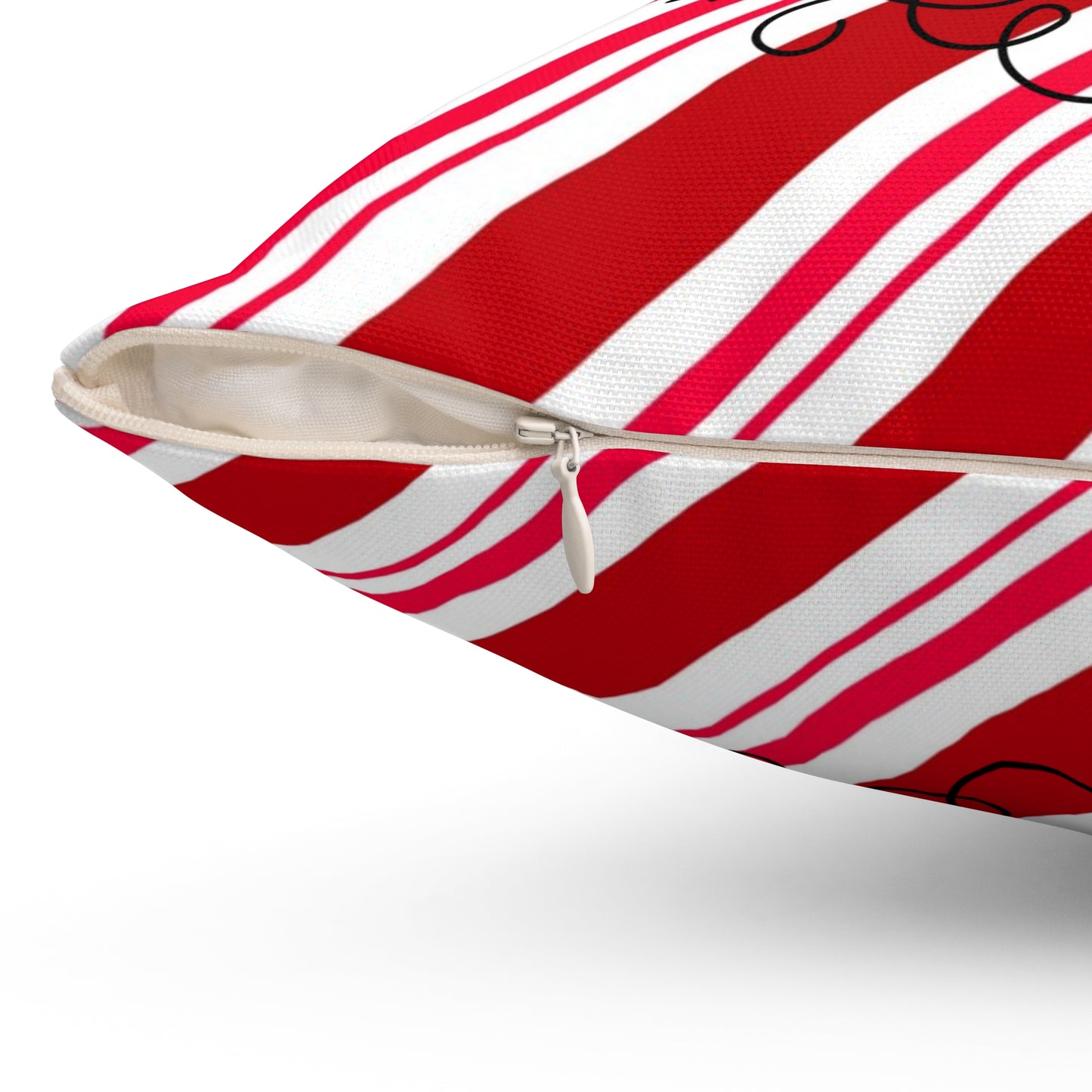 Pet Holiday Theme Spun Polyester Square Pillow, Pet Lover's Christmas Decor for Home or Office, Holiday Decor for Pet Lover's