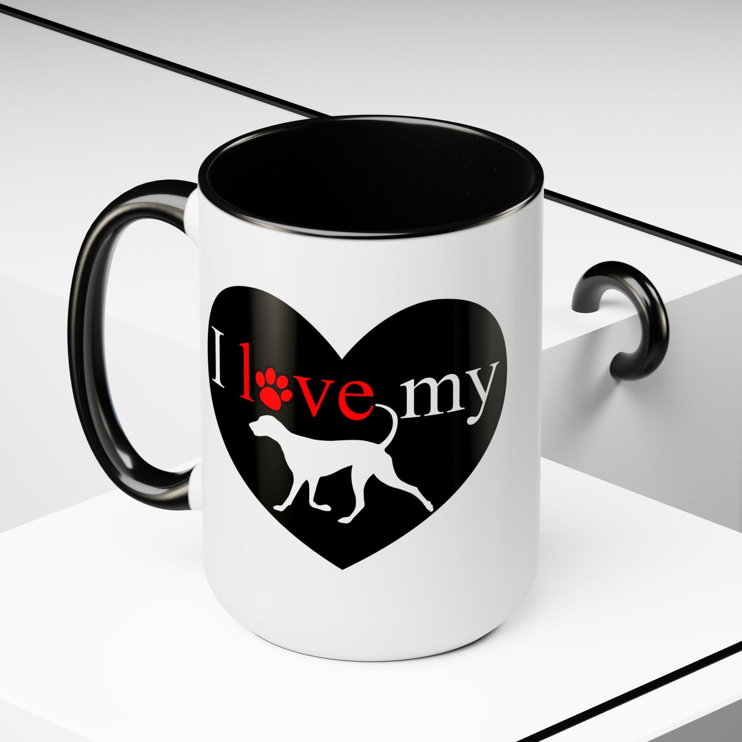 Pet Theme Two-Tone Coffee Mugs, 15oz, Animal Lovers, Pet Lovers Quote, Pet Lovers, Coffee, Tea, Hot Chocolate Lovers, Gift Idea for Any Occasion