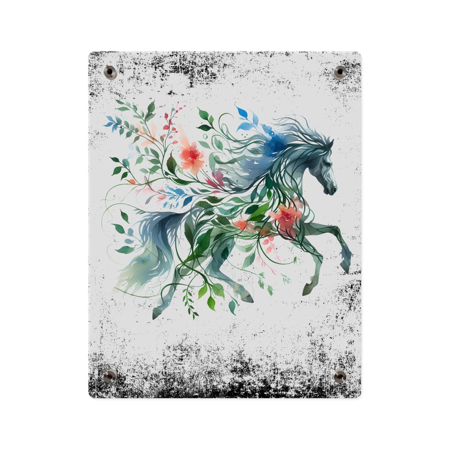 Whimsical Horse Acrylic Wall Art Panel – Nature-Inspired Home Decor