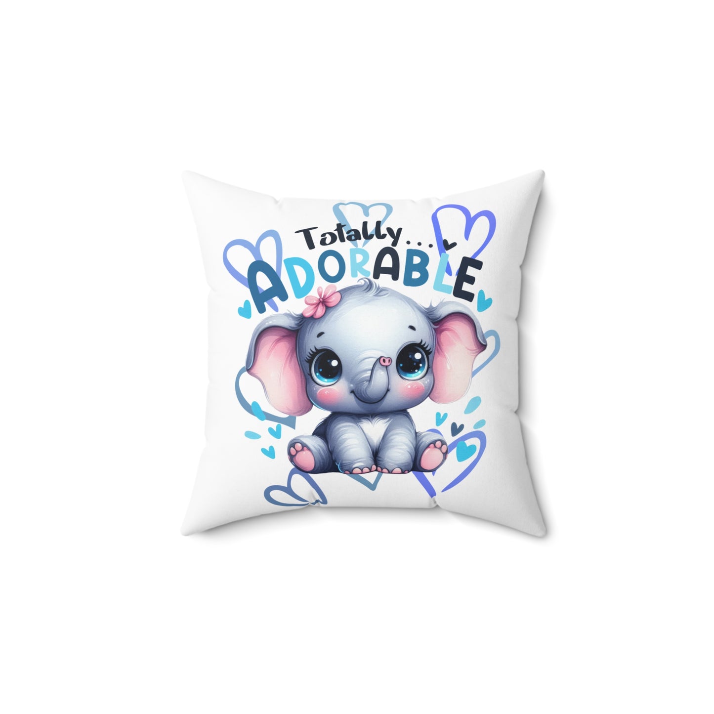 Totally Adorable Elephant Pillow, Cute Nursery Decor, Gift for Baby Shower, Kids Room Accent, Fun & Playful Home Decor