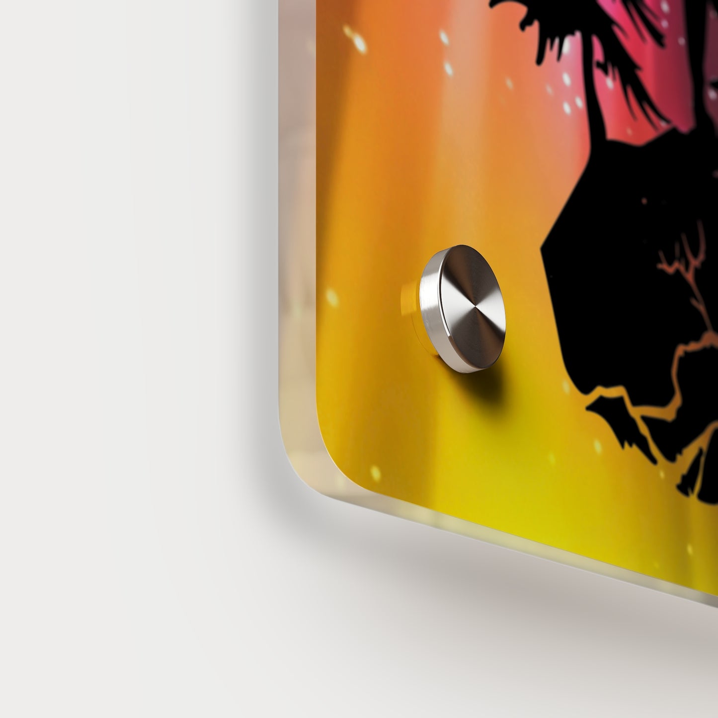 Acrylic Wall Art Panel - Inspirational Quote 'I Decide My Vibe' Hiking Scene