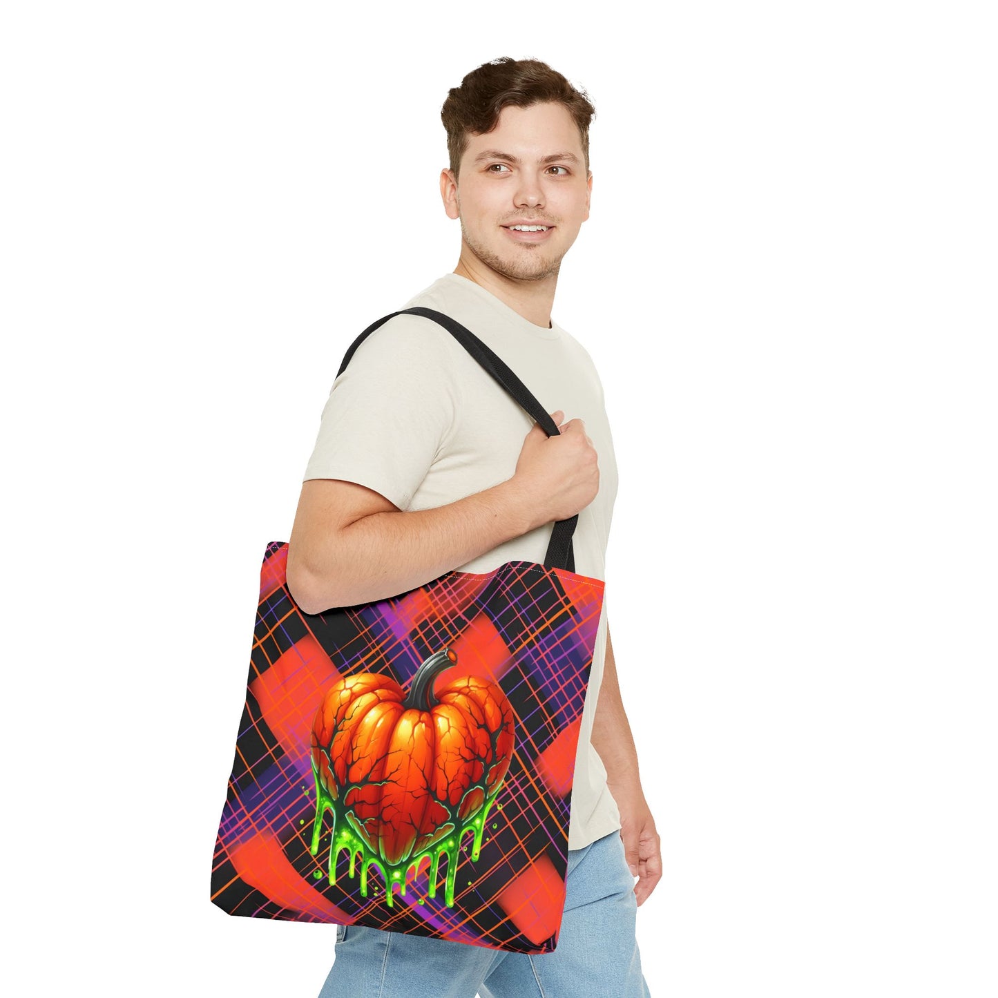 Fashionable Halloween Theme Tote Bag (AOP), Stylish For Everyday, Perfect Tote Bag for Halloween Lovers,  For Anyone
