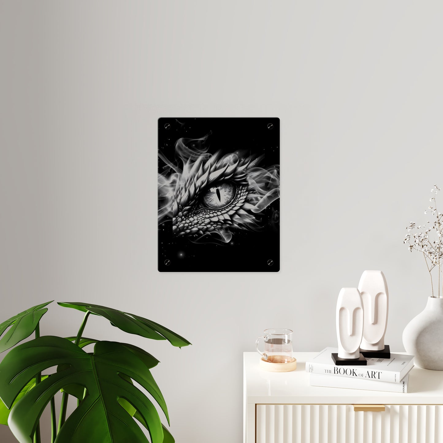 Mystical Dragon Eye Acrylic Wall Art Panels - Home Decor for Fantasy Lovers