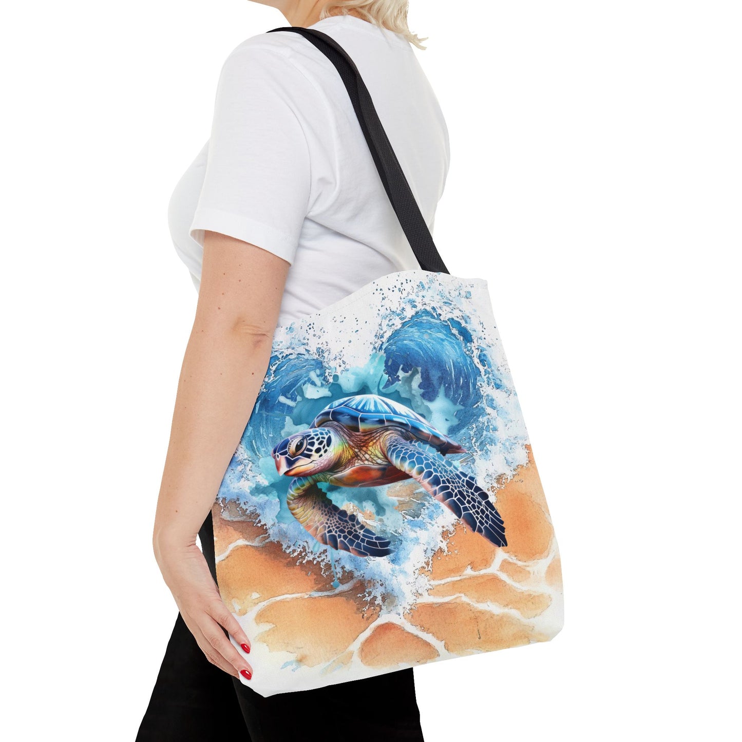 Ocean Turtle Tote Bag - Eco-Friendly, Beach Vibes, Summer Gift, Sea Life Accessory, Environmental Awareness