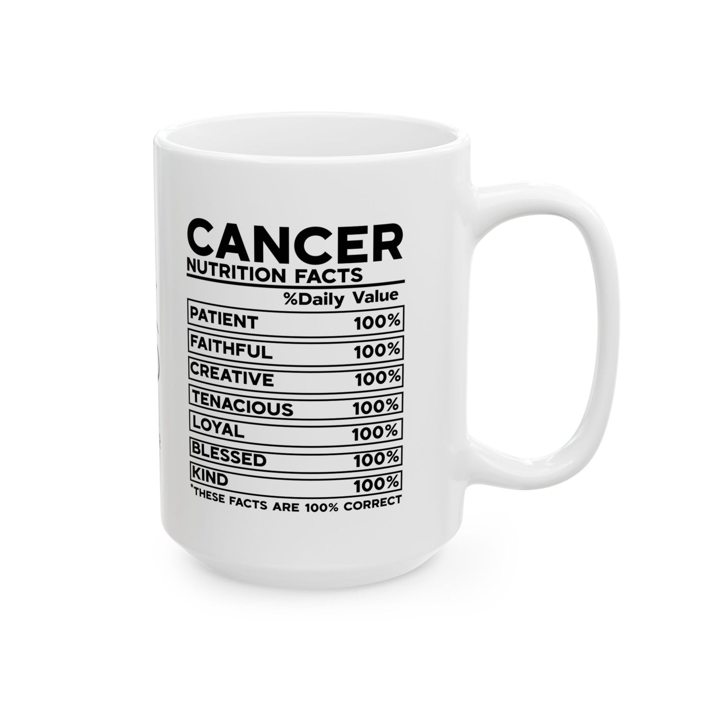 Cancer Zodiac Ceramic Mug – Empowering Design for Zodiac Lovers