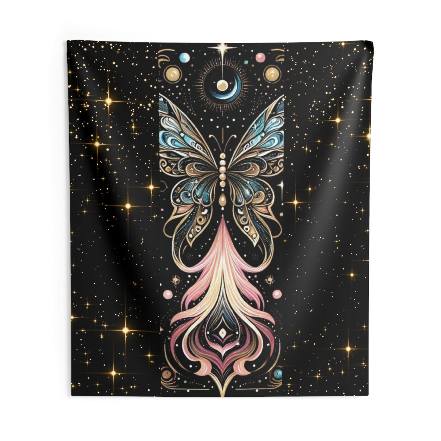 Celestial Butterfly Wall Tapestry - Dreamy Room Decor, Bohemian Wall Art, Unique Gift, Magical Home Decoration, Stunning Bedroom Accent