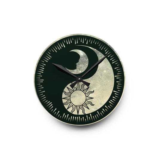 Cosmic Dance Acrylic Wall Clock - Celestial Home Decor