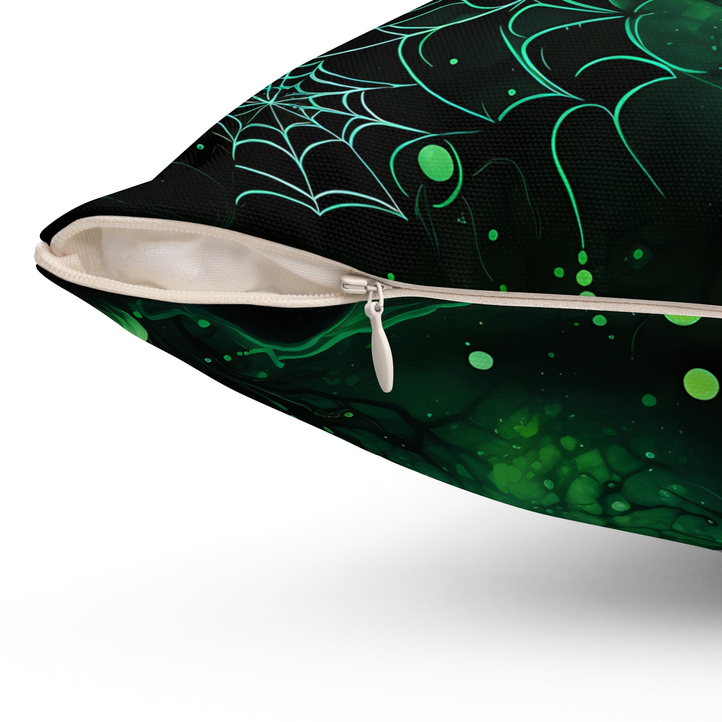 Halloween Theme Spun Polyester Square Pillow, Festive and Perfect Halloween Theme Decor for Home, Halloween Accent for Any Room